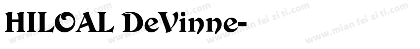 HILOAL DeVinne字体转换